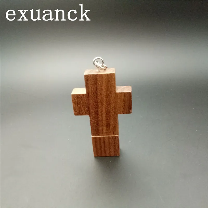 exuanck Customize Logo Artwork Cross Red Wood USB 3.0 Flash Drive Memory Stick 8GB 16GB 32GB 64GB (30pcs free logo) jump drive