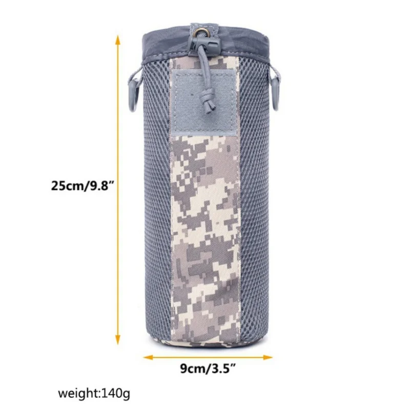 Открытый лагерь тактический бутылка для воды 0.5L Военная фляга крышка Holstel сумка для бутылки Камуфляж Lighweight чехол 1050D нейлон