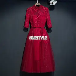 ТРАПЕЦИЕВИДНОЕ красное кружевное платье с коротким рукавом для выпускного вечера 2019 вечернее платье белое вечернее платье для вечеринки