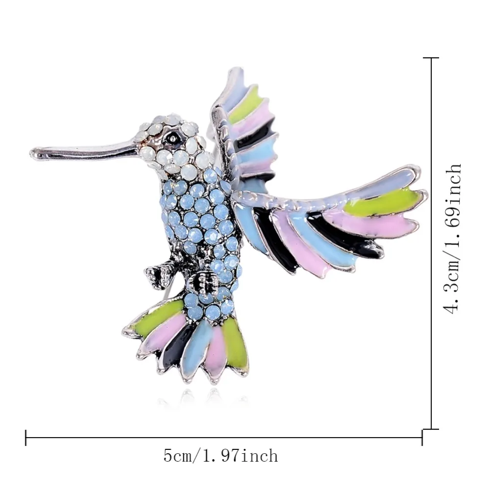 Эмаль животное олень Змея Брошь бабочка медведь слон рыба белка птица попугай сова, броши для женщин булавки-брошки с кристаллами
