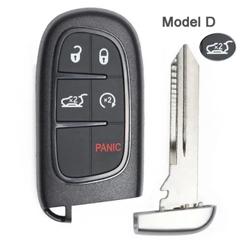 Keyforkess 433MHz 4A PCF7953M Chip GQ4-54T 2 1/ 3 1/ 4 1 4 5 pulsanti Smart Remote Key Fob per Jeep Cherokee 2014 15 16 17 18 19 2020 - KEYECU 433MHz 4A PCF7953M Chip GQ4 54T 2 1 3 1 4 1 4 5
