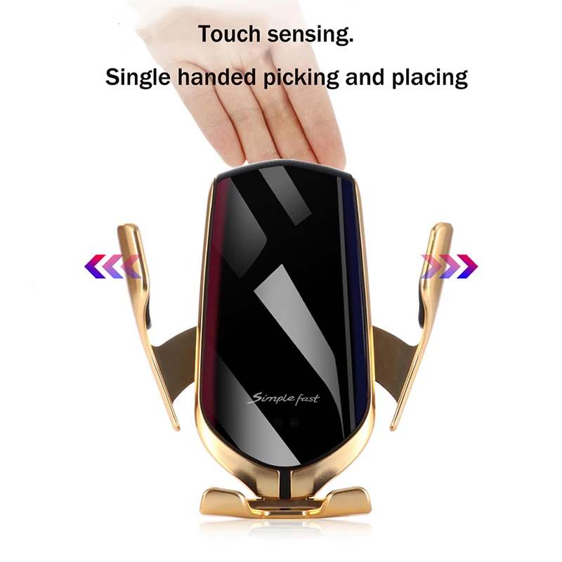 

Qi Car Wireless Charger Car Phone Holder Fast Charger For iPhone Xs Max Xr X 7 8 for huawei xiaomi Samsung Galaxy S8 S9 S10 PLUS