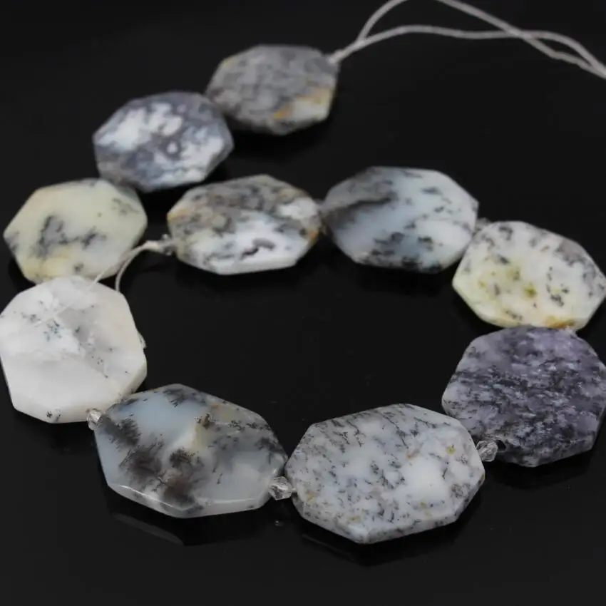 

Natural White Opal faceted slab beads,Slice Raw Opal Semi-precious cut Slice pendant,large nugget craft supplier