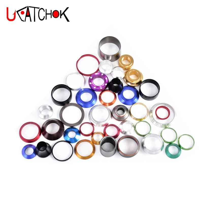

DIY fishing rod fishing rod fittings modified Aluminum Alloy metal mouth sealing hoop