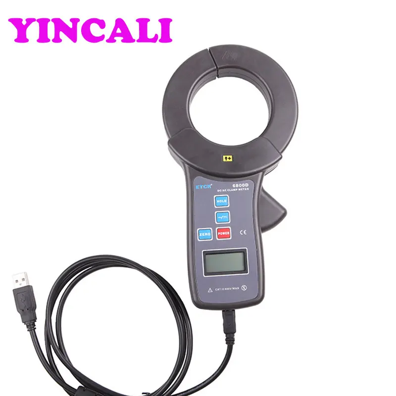 

Fast shipping AC/DC Clamp Current Meter ETCR6800D High Accuracy Clamp Meter Online monitoring of current Measurement 0.0A~2000A