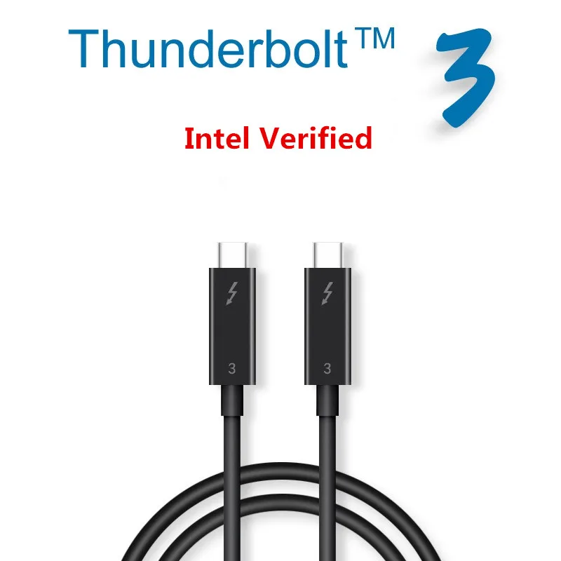 <+> Fanshu Thunderbolt 3 сертифицированный 100 Вт 40 Гбит / с USB-кабель C-адаптер совместимый с MacBo ①