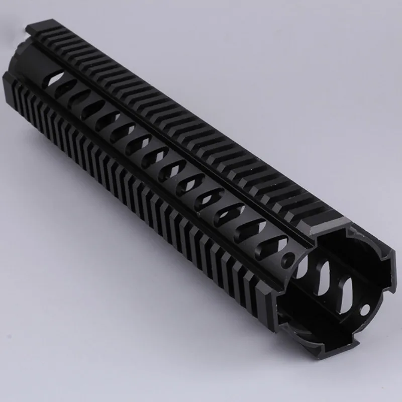 

Tactical Ohhunt T-Series 12 Inch Free Float Quad Picatinny Rail Handguard Installs On Carbine Length AR15 M16 Rifles Black Tan