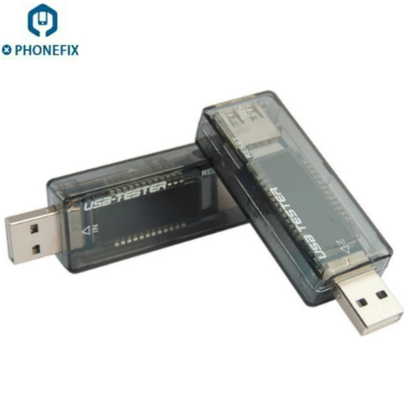 

PHONEFIX Mobile Phone Fast Charge USB Detector USB Current Voltmeter Tester USB Ammeter Voltmeter Digital Display