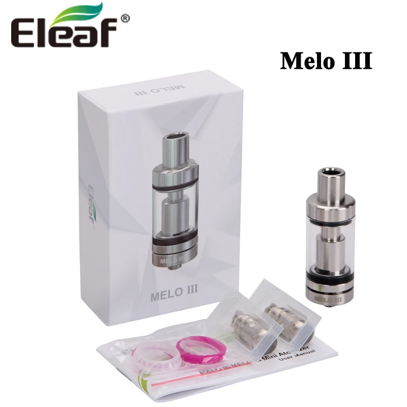 

Eleaf melo III 4ML/ Mini 2ML Top-Filled MElo 3 Atomizer Airflow Control Tank For E-Cigarettes iStick Pico/ Pico Mega Box MOD