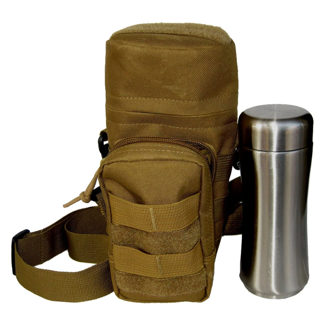 Molle Zipper Water Bottle Utility Medic Pouch w Small Mess Pouch war