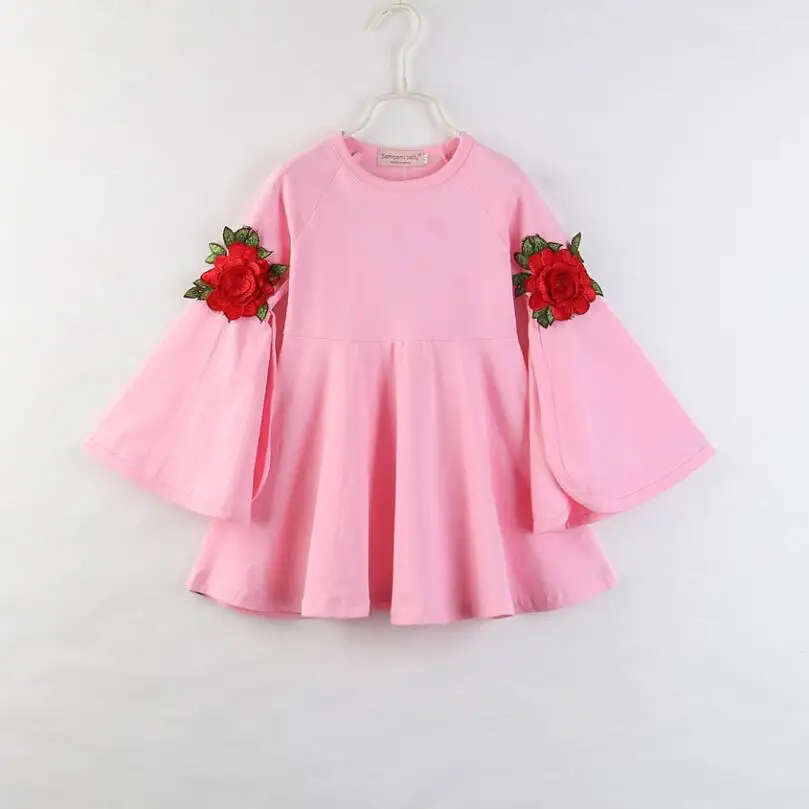 rose flower dress for baby girl