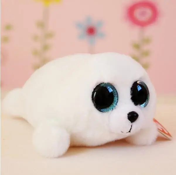 Suer kawaii Big Eyes Plush White Seal Doll Cute Kids Toys Gifts TY Stuffed Animalsin Stuffed