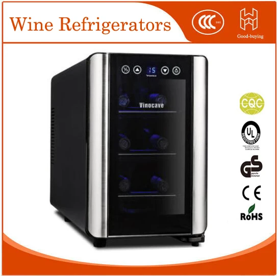 6bottles 18L red wine cooler for hotel restaurant Glass Door Desktop fridger | Бытовая техника