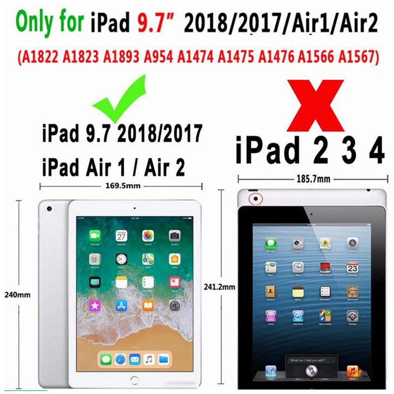  iPad 2018 9.7 Slim Folding Stand Smart Cover Case (10)