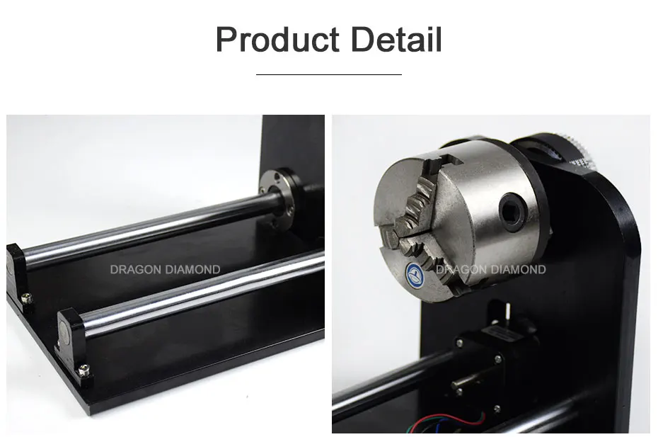 Дракон алмаз вращатель для гравировки крепления оси вращения с роликами шаговые двигатели для лазерной гравировки резка машины