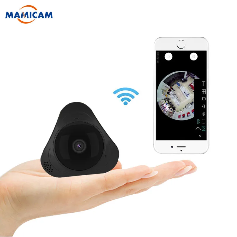 

MINI Version 960P 3D VR WIFI Smart Camera 360 Degree Panoramic IP Camera 1.3MP FIsheye Wireless camera w TF Card Slot IR 10M