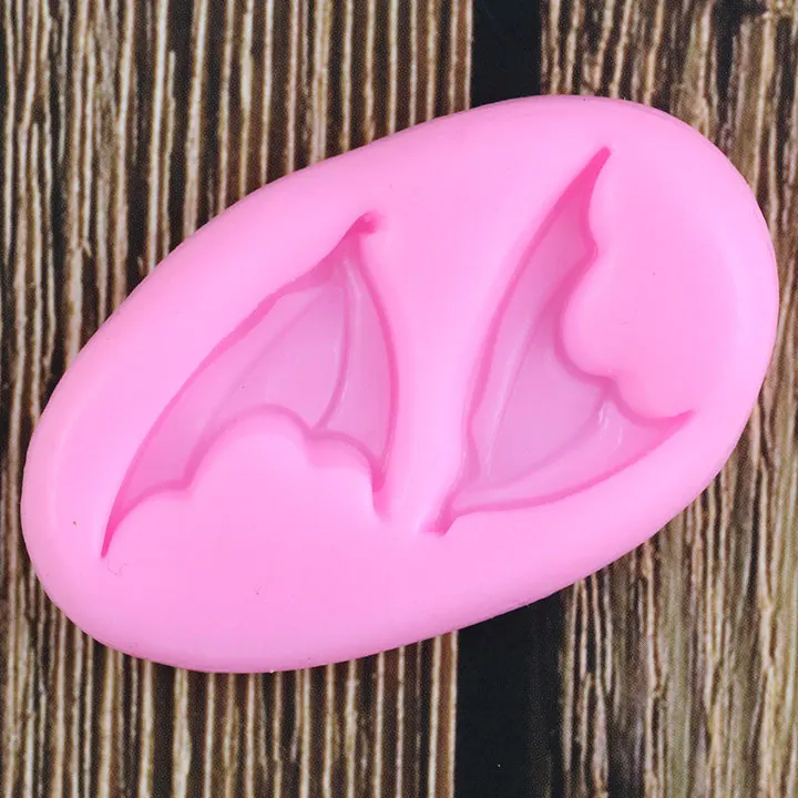 3D крылья силиконовые формы для приготовления конфет Fimo глина помадка формы DIY Хэллоуин украшения торта инструменты кекс выпечки Шоколад