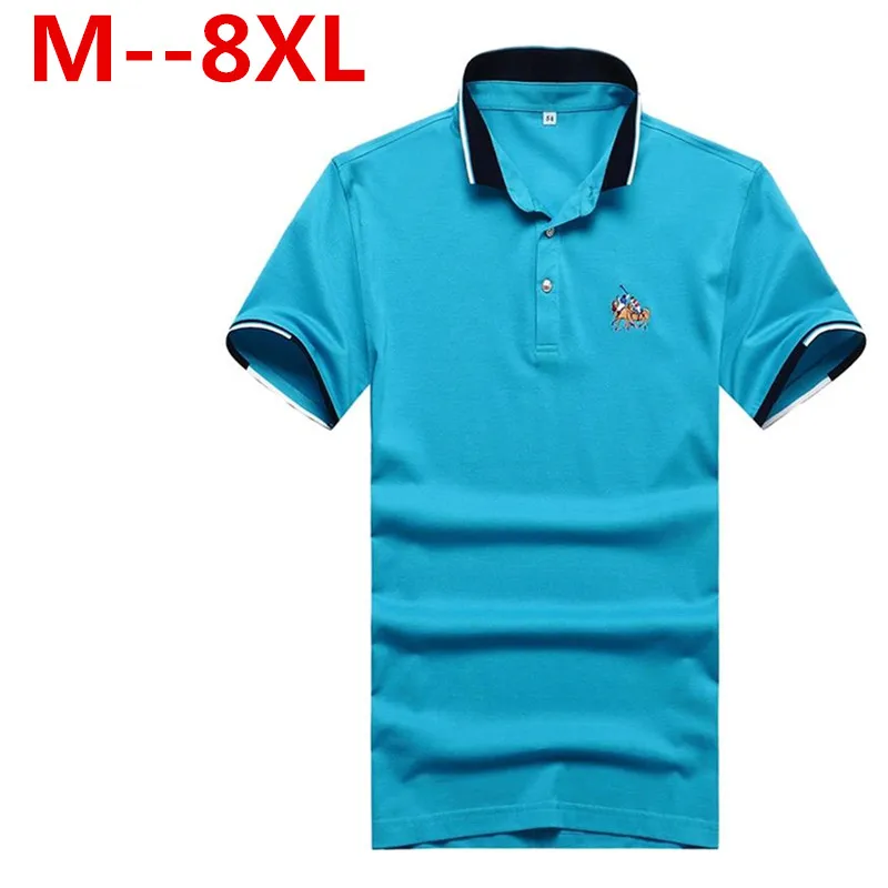 Большие размеры 10XL 8XL 6XL 5XL 4XL Новый Для мужчин рубашки поло Бизнес и Повседневное