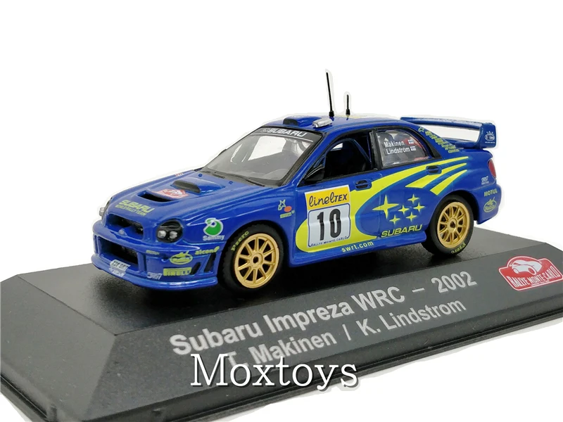 

1:43 ATLAS Editions Collections Rally Monte Carlo Model Car Subaru Impreza WRC 2002 Diecast Miniature Racing