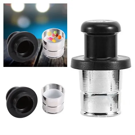 1pc Pill Box Car Lighter Shaped Metal Safe Secret Stash Diversion Container Hot Sale