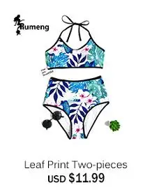 Leaf Print Two-pieces 11.99-R053