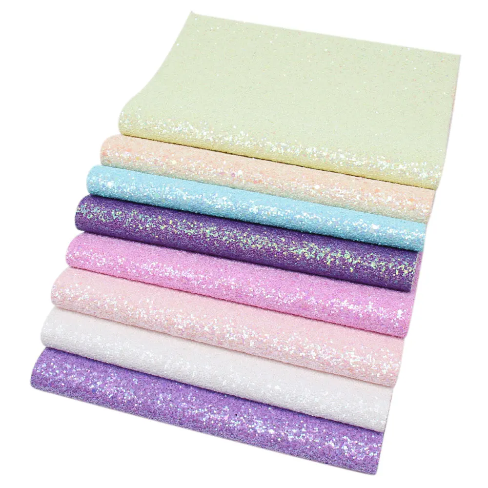 8pcs sheets 22 см* 30 см 8 шт. Блестящий винил синтетический искусственный Кожа Ткань для бантов декорация ручной работы ремесла мешки для материалов обувь аксессуары - Цвет: 8pcs sheets