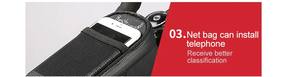 Top ROSWHEEL Waterproof Bike Bicycle Bags Front Beam Frame Tube Bag MTB Road Foldig Bike Phone Bag Cycling Accessories ATTACK SERIES 14