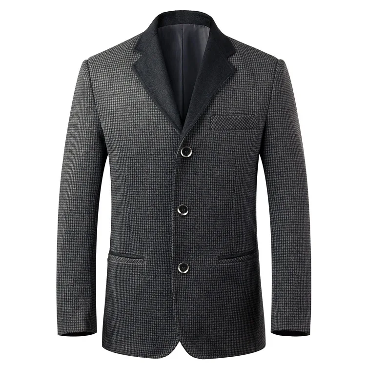 60 Wool and Woolen Mens Blazer Patchwork Suits For Men Top Quality Red