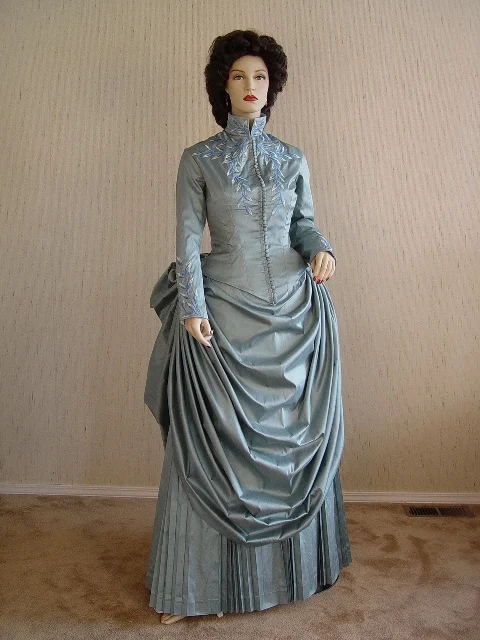 Платье Cosplaydiy в викторианском стиле зеленое платье из брама Стокера Дракула