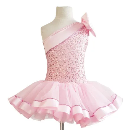 Розовый танцевальные костюмы для девочек Детский костюм женский балетное платье латинская одежда Professional дети костюм, танцевальные