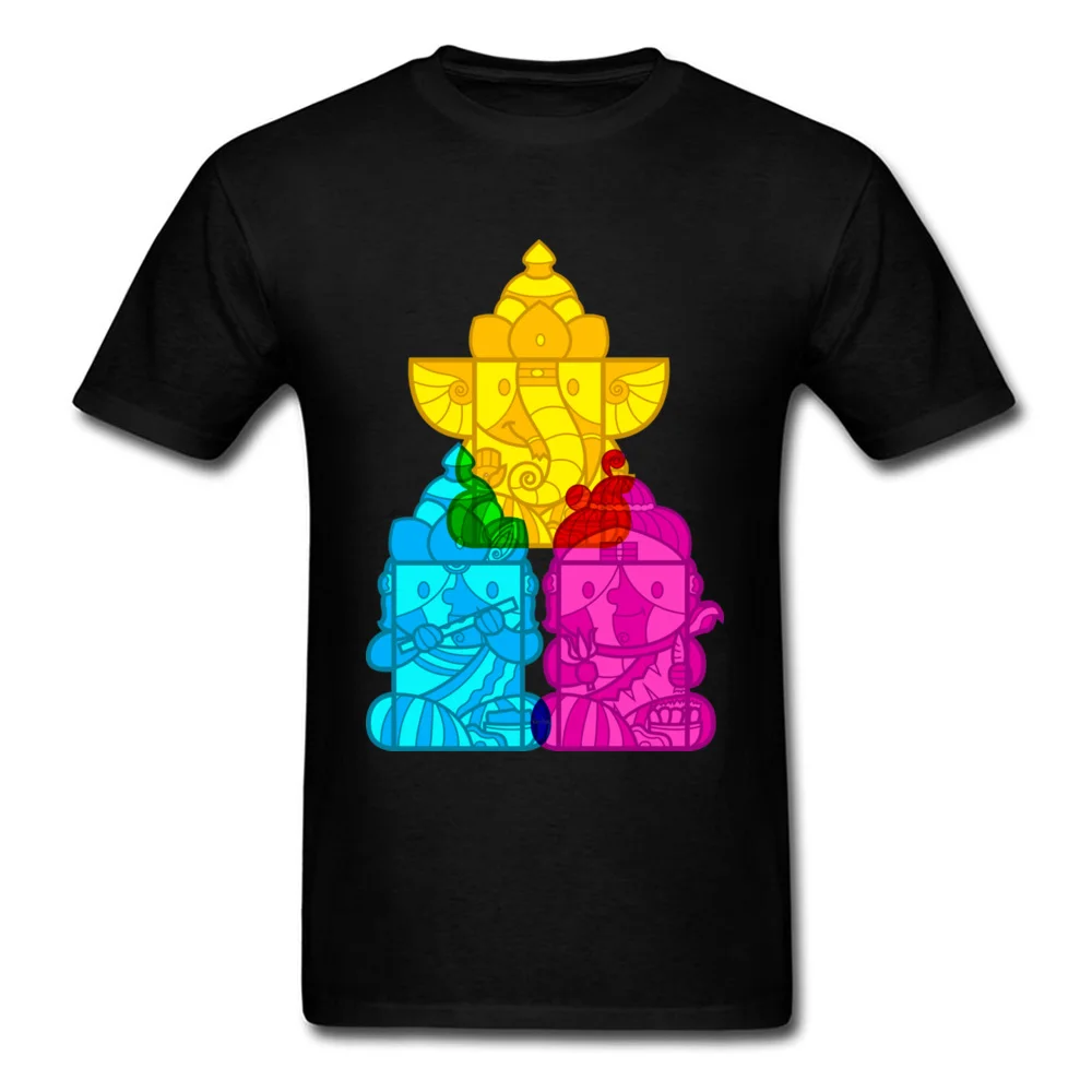 cheap Custom Design Men T shirt Box India Gods Print Novelty Male Tops Short Sleeve Natural Cotton Clothing Cartoon Father #039;s Gift