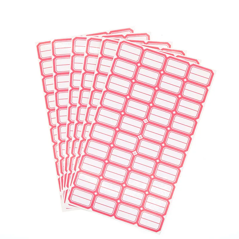 

29*20 Mm 6 Piece Children'S Self-Adhesive Label Office Library Laboratory Tag Classification Bottle Print Label Paper