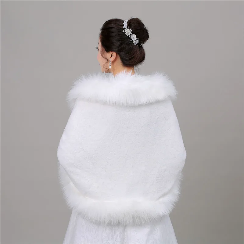Скромные осенние куртки-болеро из искусственного меха для свадьбы, пальто для невесты, накидка, шали шарфы