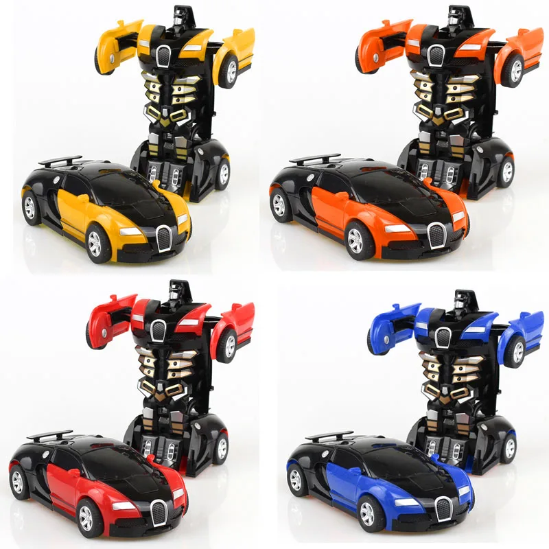 

2in 1 Mini Collision Transformation Robot Toy Car Model Figure