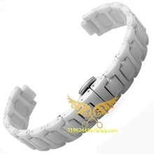 Gros et de détail livraison gratuite Top qualité montre band bracelet en céramique bracelets montres accessoires blanc Black14 * 8 MM 20 * 12 MM