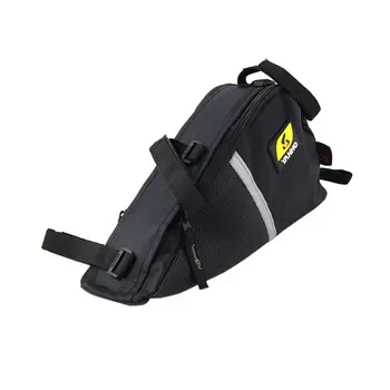 

Black Cycling Triangle Frame Bag Bike Bicycle Tube Frame-mount Pack Quick-Access Bicycle MTB Top Waterproof Bag