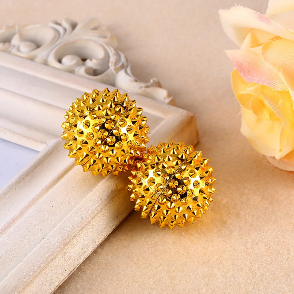 1Pair Yoga Fitness Ball Magnetic Therapy Massager Magnet Hand Acupuncture Ball Acupoint Needle Massage Men Women Pressure Relief