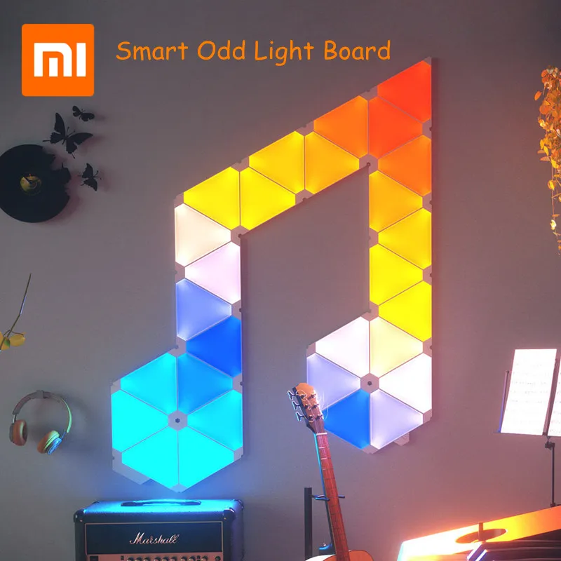 Оригинальный Xiaomi Nanoleaf полноцветный умный нечетный свет комплект работает с