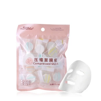 

20pcs Non-woven Fabric Compressed Facial Mask DIY Skin Face Care Wrapped Compress Mask Paper Ultrathin Breathable Beauty Tool