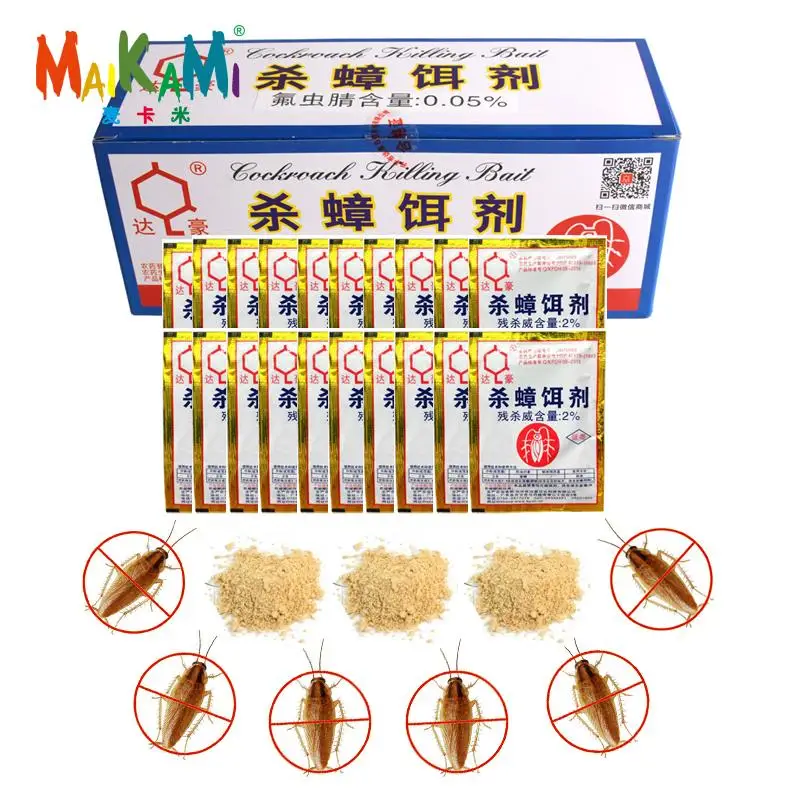 

20Packs Effective Killing Cockroach Bait Powder Cockroach Repeller Insect Roach Killer Anti Pest Reject Trap Pest Control