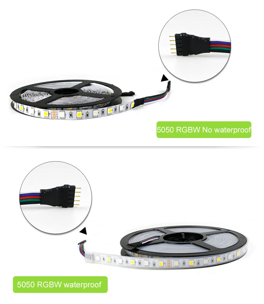 [DBF] Светодиодная лента 5050 RGBW/RGBWW IP67 водонепроницаемая трубка DC12V гибкий светодиодный светильник RGB+ белый/RGB+ теплый белый 60 светодиодный/м 5 м/лот