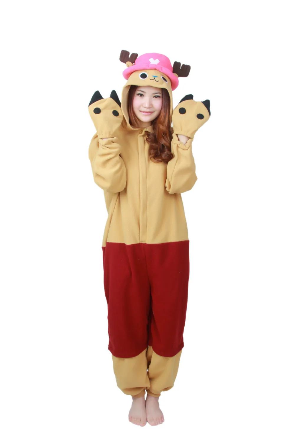 

New Anime Adult Tony Chopper Pyjamas Onesie Unisex Pajamas Halloween Christmas Party Sleepwear Cosplay Costume