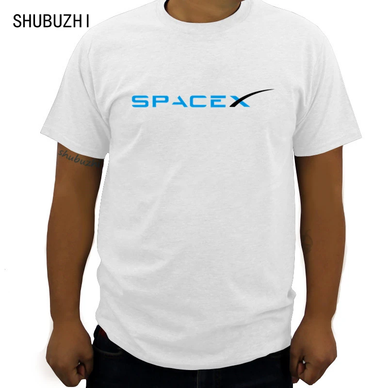 SpaceX Space X Logo футболка мужская популярная на заказ с коротким рукавом бойфренда размера плюс новая модная одежда