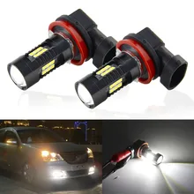 2 шт H8 H11 Led HB4 9006 HB3 9005 туман лампочка 1200LM 6000 K белый вождение автомобиля работает лампа автоматическая светодиодная Свет 12 V 24 V