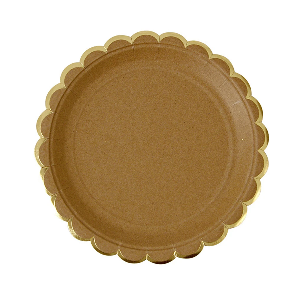 Крафт-бумага тематические принадлежности для декора Ретро ужин вечерние одноразовые тарелки для посуды салфетки для стаканчиков
