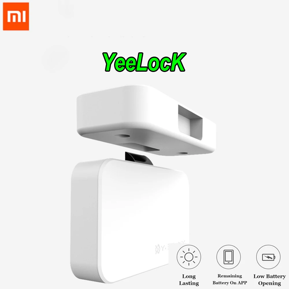 Xiaomi MIjia YeeLocK Умный Замок шкафа ящика без ключа Bluetooth приложение разблокировка Противоугонная детская Кусачка умный замок безопасности