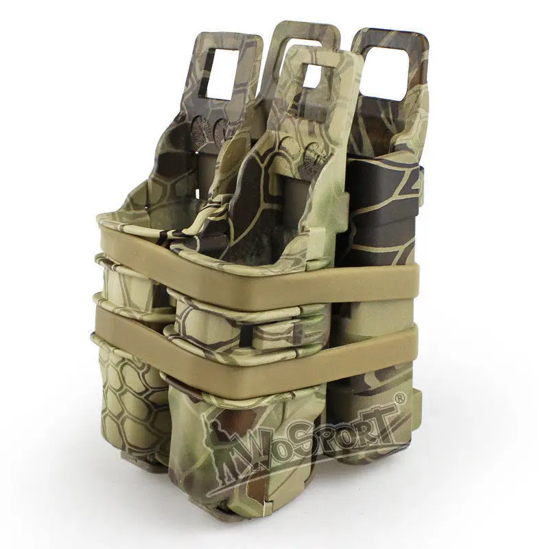 WoSporT Tactical Fast Mag Pouch Holster Magazine Set 2 in 1 Molle Strike System 13 Color | Спорт и развлечения