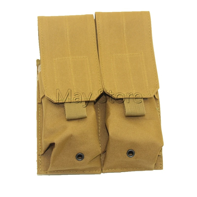 Molle Double Pistol Mag Magazine Pouch Flashlight Tool Knife Sheath