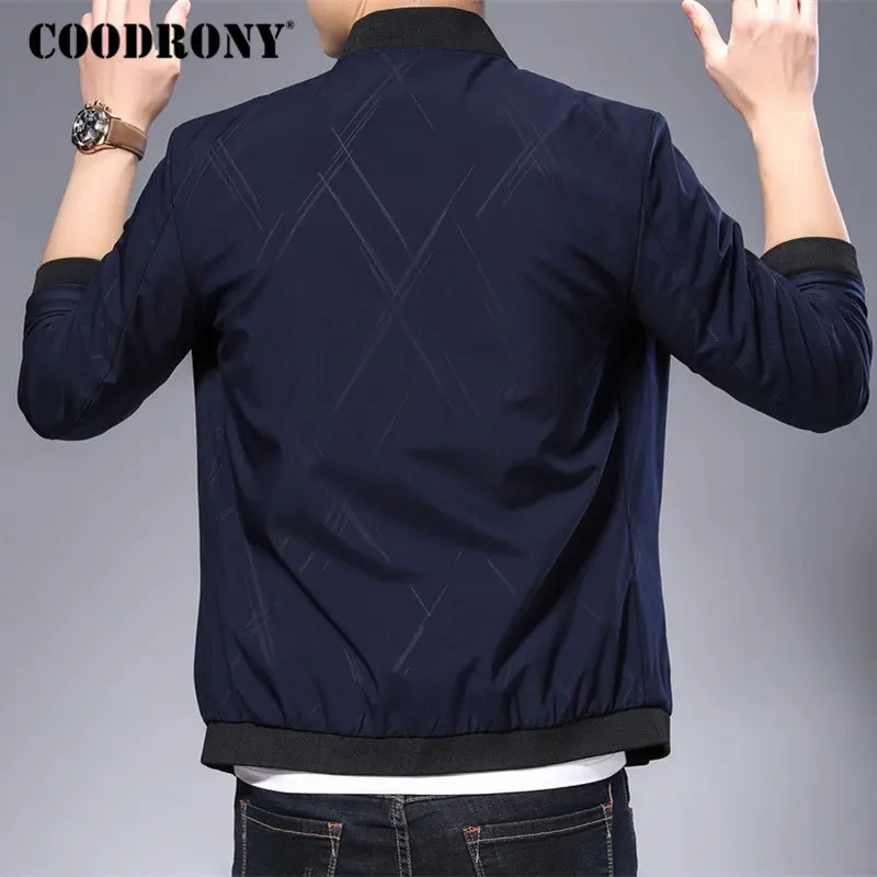 Бренд COODRONY куртка бомбер Мужская Уличная одежда деловая повседневная 2019 новинка