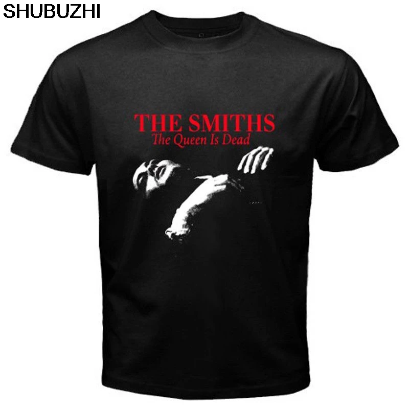 

THE SMITHS *The Queen Is Dead 80's Rock Music Men's Black T-Shirt Size S to 5XL Casual Plus Size T-Shirts Hip Hop sbz6178
